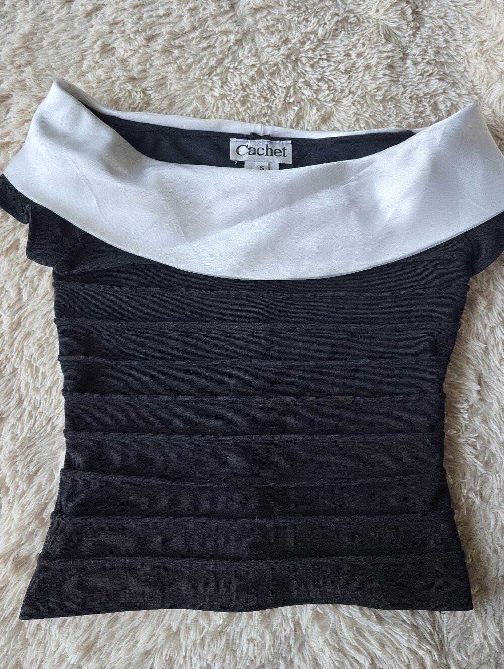 Vintage Cachet Off Shoulder Blouse